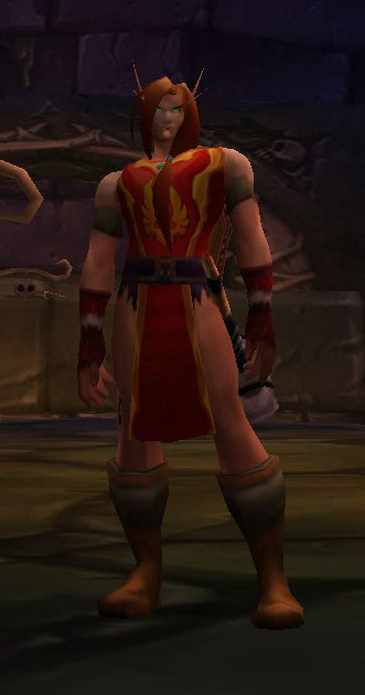 Mandlebrot poses in the Silvermoon City tabard